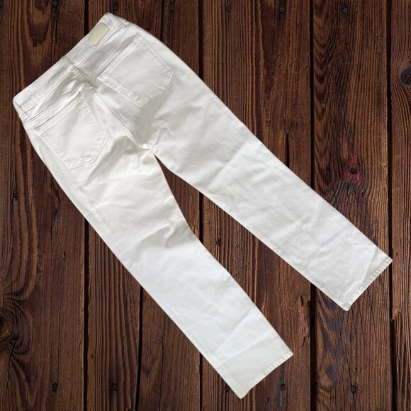 DL1961 Mara White Straight Leg Mid Rise Stretch Denim Jeans Women's 27 / 4 - Picture 6 of 6